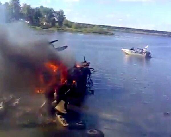 Lieu du crash de l'avion Iak-42 dans la région de Iaroslavl - Sputnik Afrique