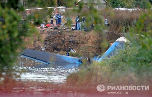 Lieu du crash d'un avion Iak-42 non loin de Iaroslavl - Sputnik Afrique