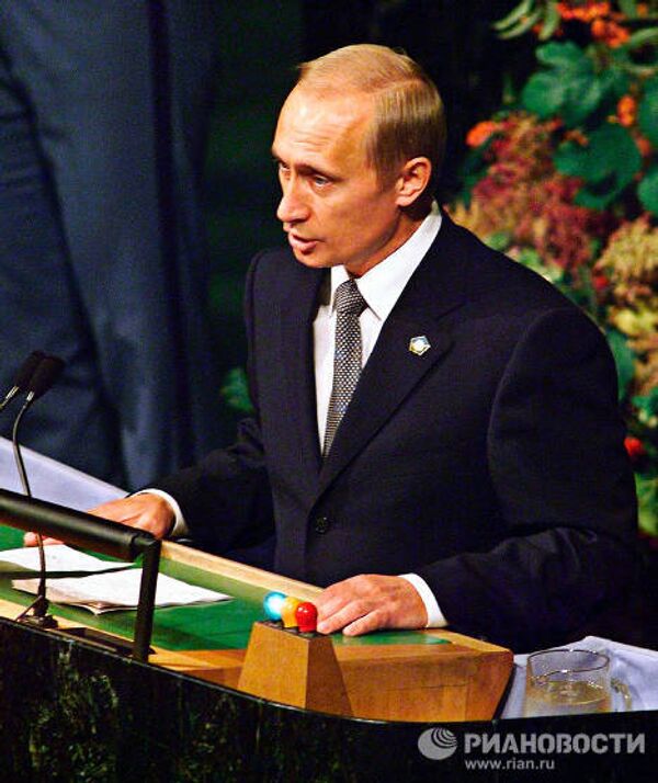 Vladimir Poutine, président russe de 2000 à 2008 - Sputnik Afrique