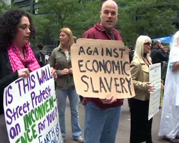 New York: des zombies manifestent contre le terrorisme financier  - Sputnik Afrique