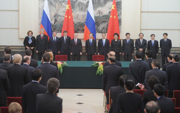 La visite de travail du premier ministre russe Vladimir Poutine à Pékin - Sputnik Afrique