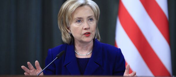 Госсекретарь США Хиллари Клинтон на пресс-конференции по итогам переговоров с главой МИД РФ - Sputnik Afrique