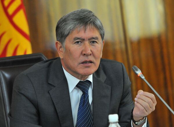 Le nouveau président kirghiz Almazbek Atambaïev - Sputnik Afrique