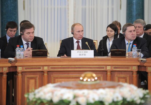 Le premier ministre Vladimir Poutine à la réunion du Conseil des chefs de gouvernement des pays membres de l'OCS - Sputnik Afrique