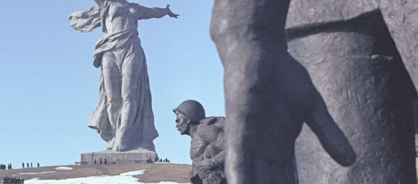 На Мамаевом кургане в Волгограде - Sputnik Afrique