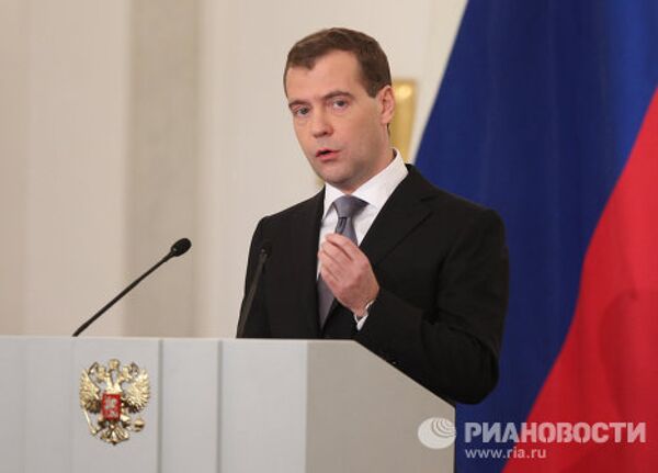 Message annuel du président Dmitri Medvedev à l'Assemblée fédérale  - Sputnik Afrique