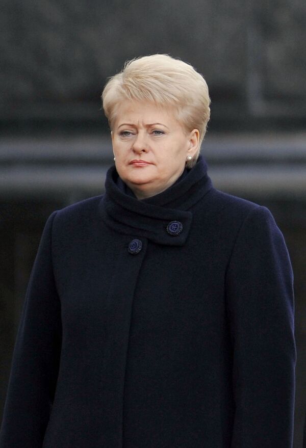 La présidente lituanienne Dalia Grybauskaite - Sputnik Afrique