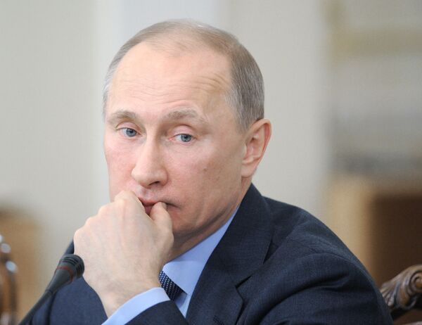 Le premier ministre et candidat à la présidentielle Vladimir Poutine - Sputnik Afrique