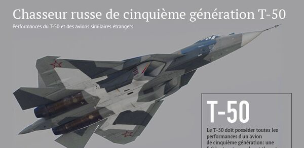 Chasseur russe de cinquième génération T-50 - Sputnik Afrique