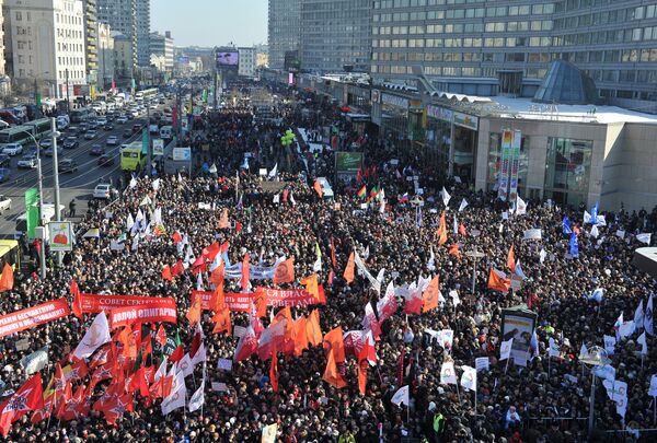 8.000 personnes au meeting d'opposition à Moscou (police) - Sputnik Afrique