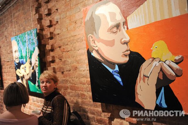 Vladimir Poutine, thème central d'une exposition de peinture  - Sputnik Afrique