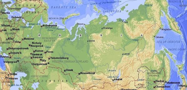 Carte de la Russie - Sputnik Afrique