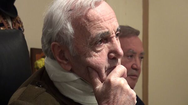 Charles Aznavour en tournée à New York pour son 88e anniversaire  - Sputnik Afrique