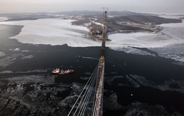 Russie: un pont à haubans unique érigé à Vladivostok - Sputnik Afrique