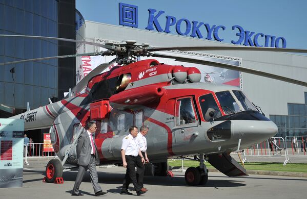 Hélicoptères du monde entier au salon HeliRussia 2012 - Sputnik Afrique