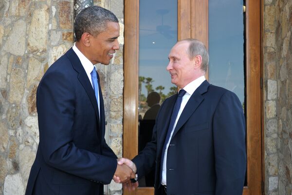 Barack Obama et  Vladimir Poutine  - Sputnik Afrique