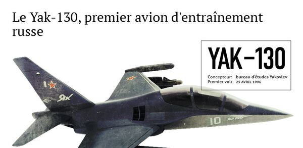 Le Yak-130, premier avion d'entraînement russe - Sputnik Afrique