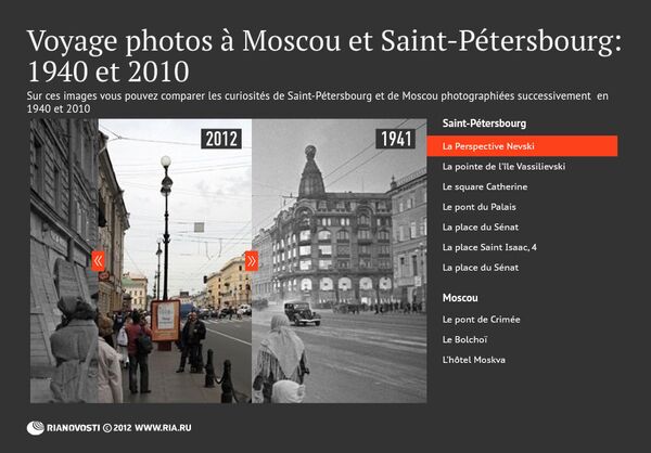 Voyage photos à Moscou et Saint-Pétersbourg: 1940 et 2010 - Sputnik Afrique