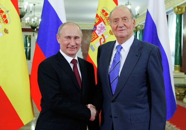 Vladimir Poutine et Juan Carlos. (Archives) - Sputnik Afrique