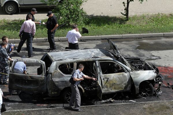 Le 19 juillet 2012, le mufti du Tatarstan Ildous Faïzov a été blessé par l'explosion de sa voiture à Kazan. - Sputnik Afrique