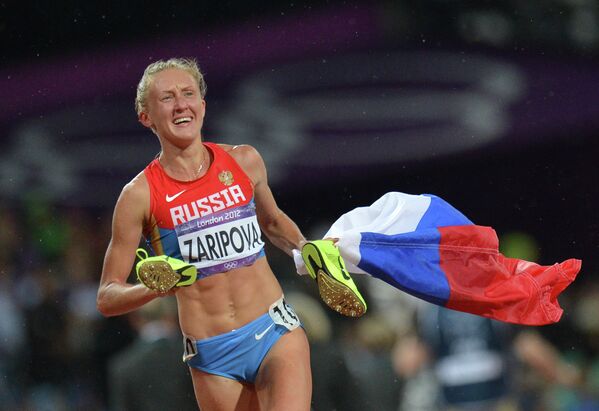 Les médaillés d'or de l'équipe russe aux JO de Londres - Sputnik Afrique