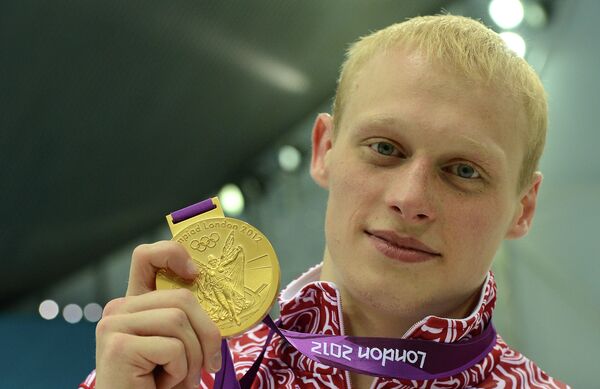 Les médaillés d'or de l'équipe russe aux JO de Londres - Sputnik Afrique
