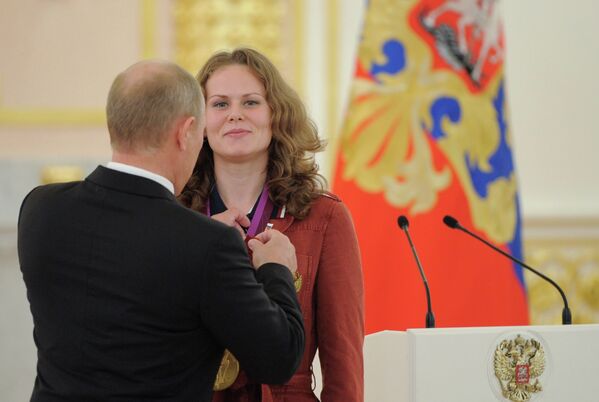Champions olympiques russes décorés au Grand Palais du Kremlin - Sputnik Afrique