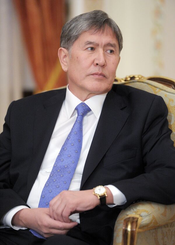 Président kirghiz Almazbek Atambaïev - Sputnik Afrique