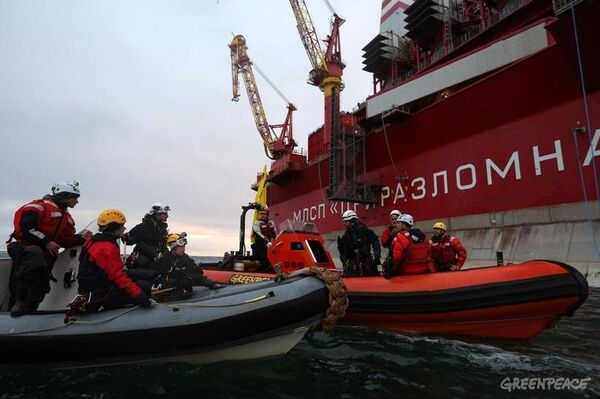 Arctique: Greenpeace s'attaque à Gazprom - Sputnik Afrique