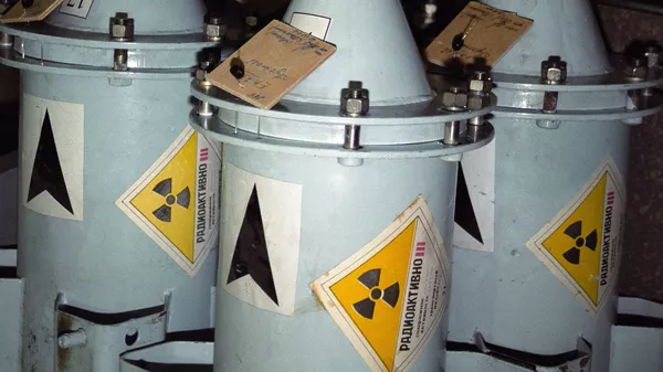 Des conteneurs avec du combustible nucléaire (image d'illustration) - Sputnik Afrique