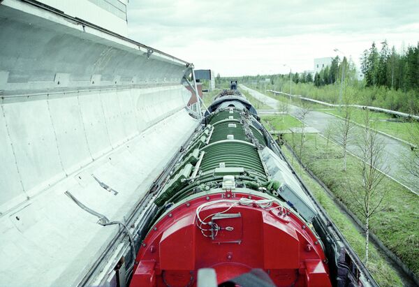 Le missile sur rail soviétique RT-23 Molodets Le missile sur rail soviétique RT-23 Molodets - Sputnik Afrique