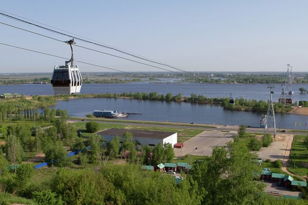 Russie: la télécabine de Nijni-Novgorod bat un record d'Europe - Sputnik Afrique
