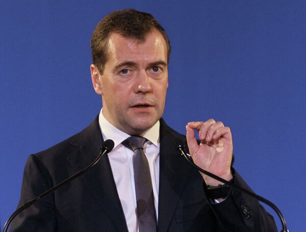 Forum de Davos: Medvedev arrive en Suisse - Sputnik Afrique