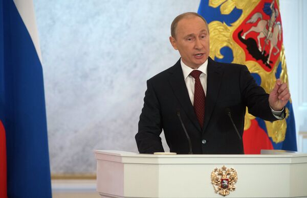 Message à la nation: Poutine fixe les axes de développement de la Russie - Sputnik Afrique