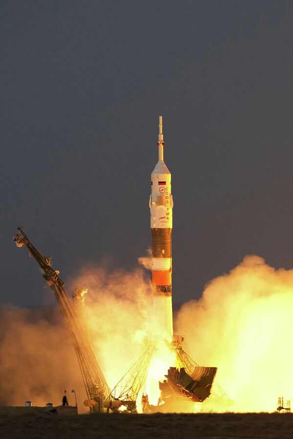 ISS: lancement réussi du vaisseau Soyouz TMA-07M - Sputnik Afrique