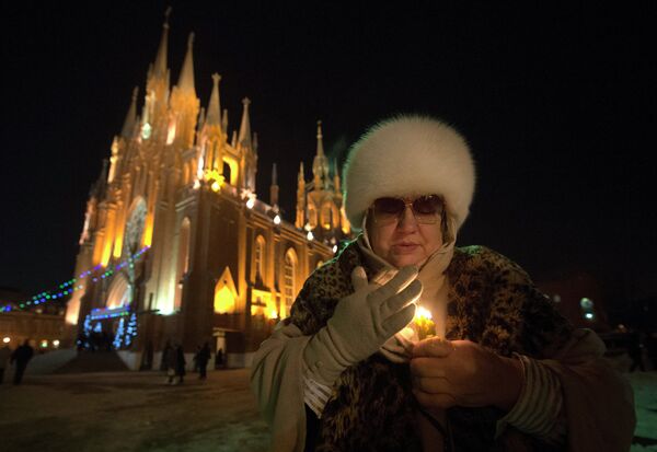 La messe catholique de Noël à Moscou - Sputnik Afrique