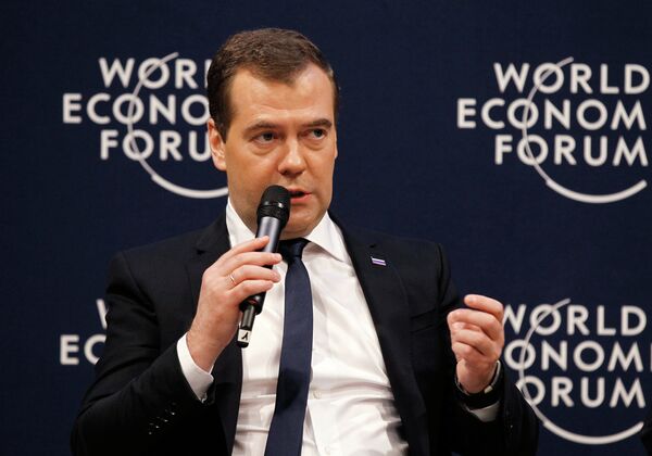 Davos: Medvedev rencontre les membres de l'International Business Council - Sputnik Afrique