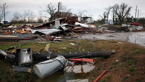 Последствия торнадо в американском штате Джорджия - Sputnik Afrique