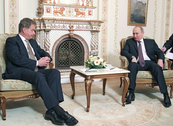 Les présidents russe et finlandais, Vladimir Poutine et Sauli Niinistö - Sputnik Afrique