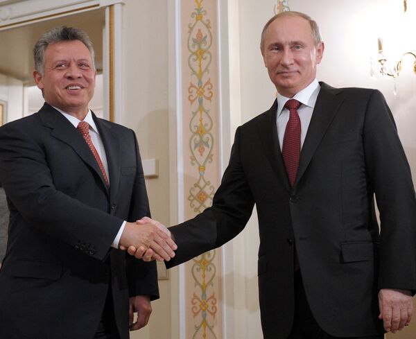 Le roi de Jordanie et Vladimir Poutine discutent coopération - Sputnik Afrique