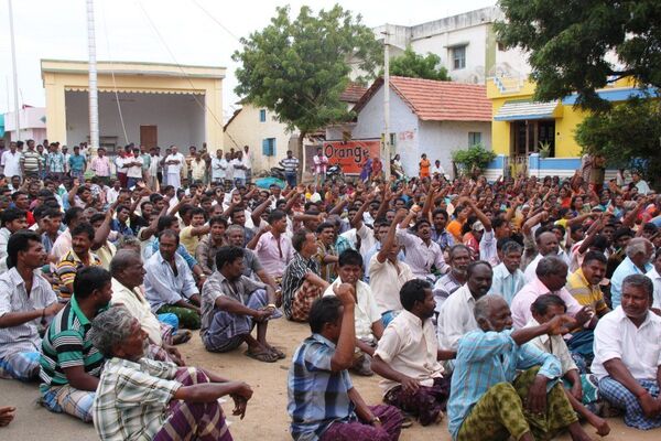 Manifestations de protestation contre la construction de la centrale nucléaire à Kudankulam - Sputnik Afrique
