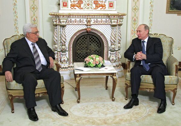 Chef de l'Autorité palestinienne Mahmoud Abbas et le président russe Vladimir Poutine (Archives) - Sputnik Afrique