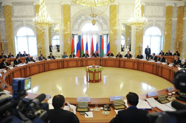 Réunion du Conseil supérieur d'Etat de l'Union Russie-Biélorussie à Strelna - Sputnik Afrique