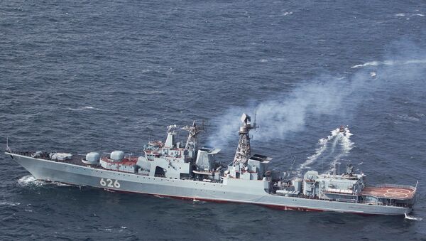 Le grand navire de lutte anti-sous-marine Admiral Koulakov - Sputnik Afrique