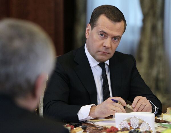 Le premier ministre russe Dmitri Medvedev - Sputnik Afrique