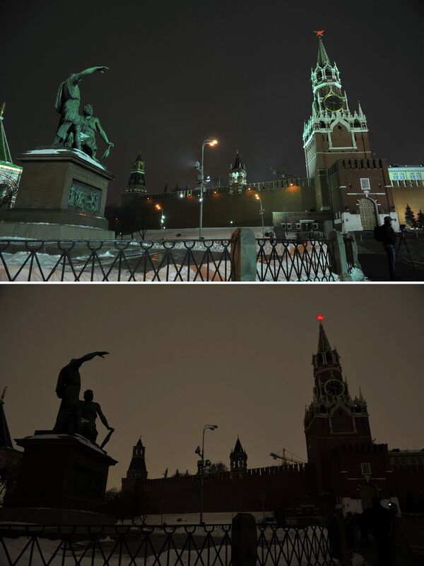 Heure pour la Terre 2013 à Moscou - Sputnik Afrique