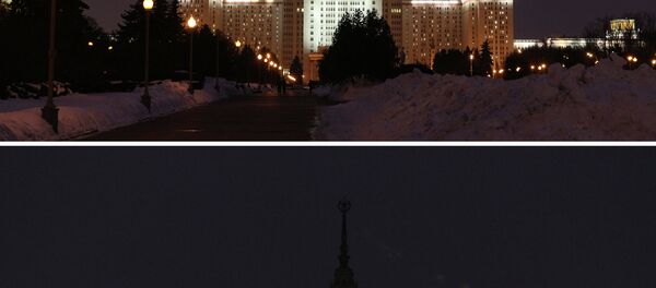 Heure pour la Terre 2013 à Moscou - Sputnik Afrique