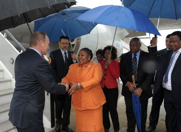 Le président russe Vladimir Poutine est arrivé pour une visite de travail en Afrique du Sud - Sputnik Afrique