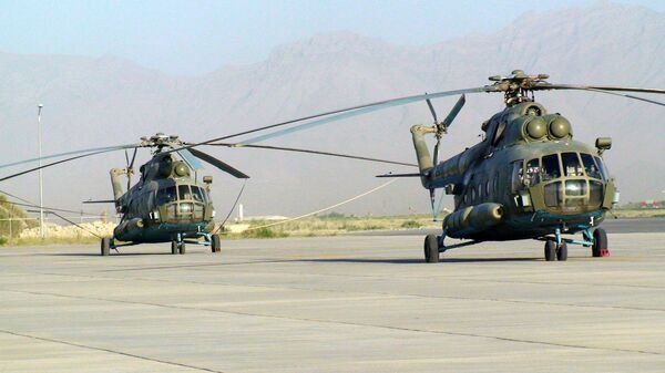 Des Mi-8 appartenant aux Forces aériennes afghanes à Kaboul (archives) - Sputnik Afrique