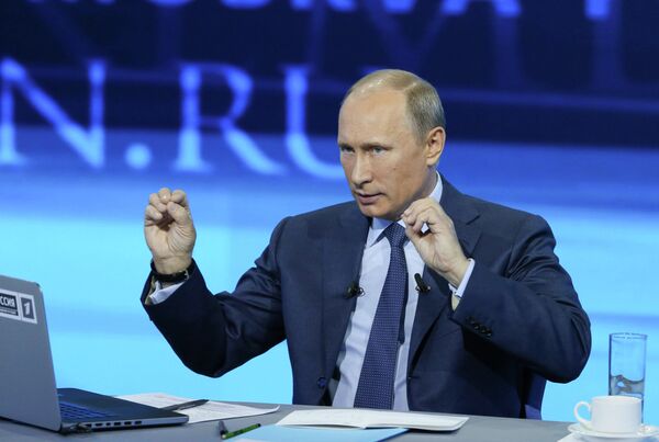 L'émission en direct avec Poutine bat un nouveau record de durée - Sputnik Afrique